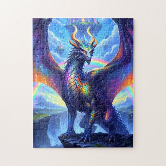 Regnbågsdrake Pussel (Vertikal)
