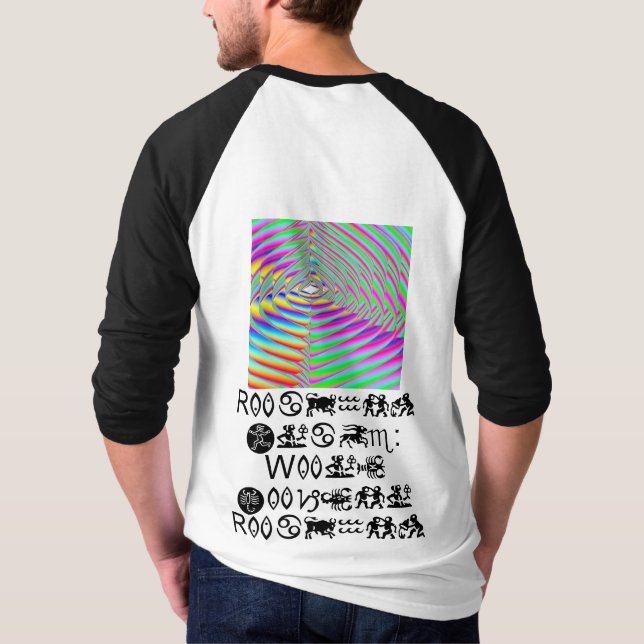 Regnbågsdrift: Warp Factor Rainbow.  Hyper Rainbow T Shirt (Baksida)