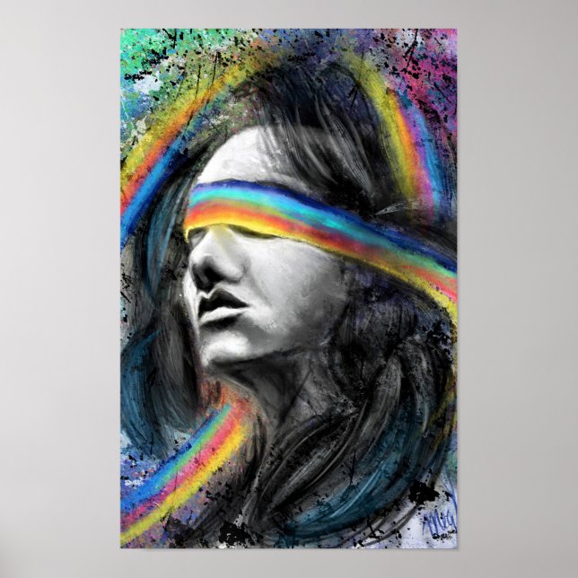Regnbågsdrömmar Damplakat Poster (Framsidan)