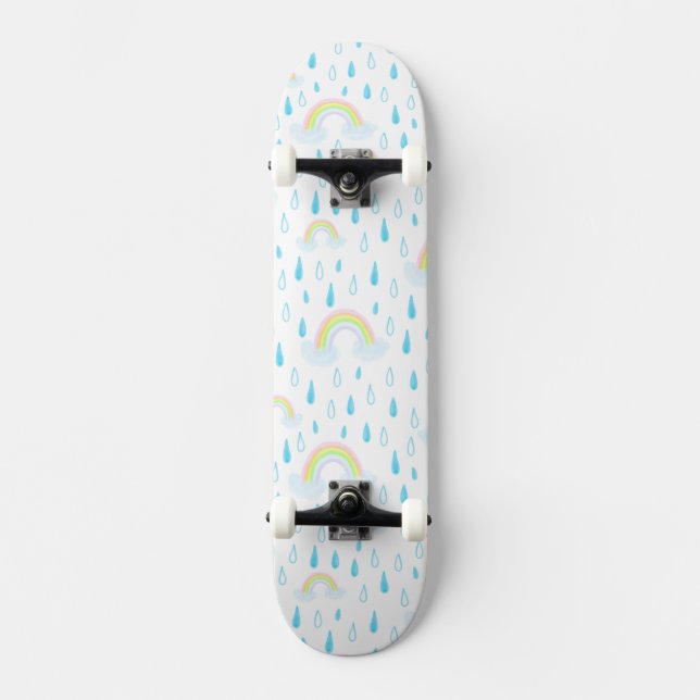 Regnbågsdrömmar Mini Skateboard Bräda 18,5 Cm (Framsida)