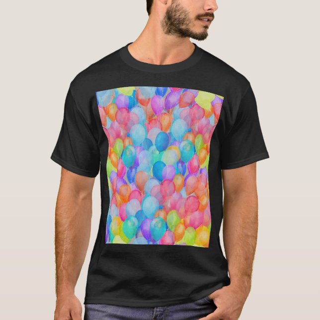 Regnbågsdrömmar: vattenfärgsbubblor t shirt (Framsida)