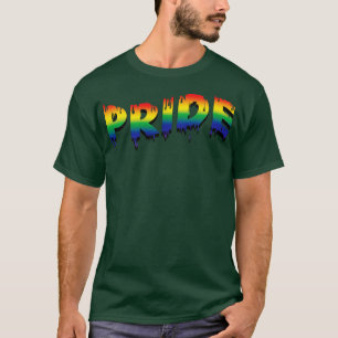 Regnbågsdropp Pride Flagga T Shirt