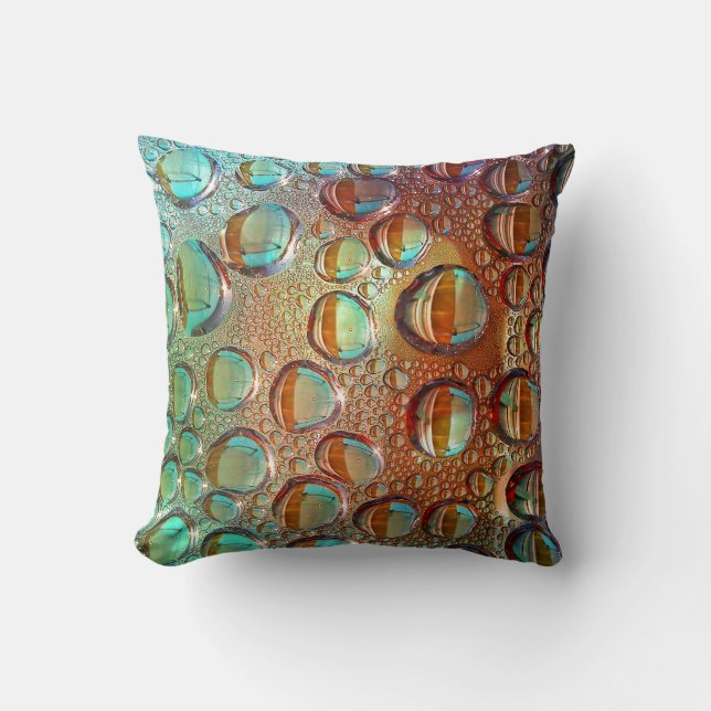 Regnbågsdroppar Pillow Kudde (Framsida)