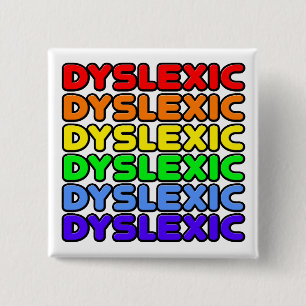 Regnbågsdyslexi Knapp