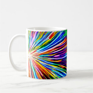 Regnbågsexplosion Kaffemugg