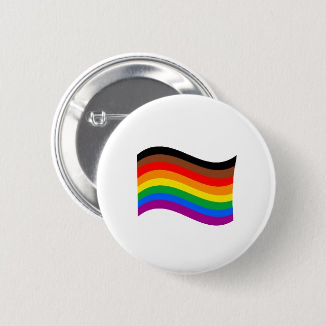 Regnbågsfana för Philly Pride Knapp (Framsida & baksida)