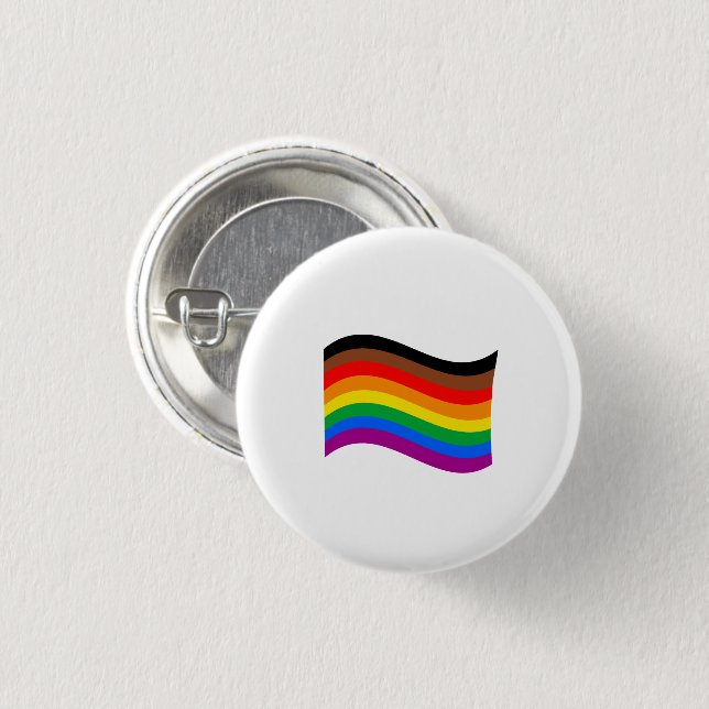 Regnbågsfana för Philly Pride Knapp (Framsida & baksida)