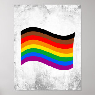 Regnbågsfana för Philly Pride Poster