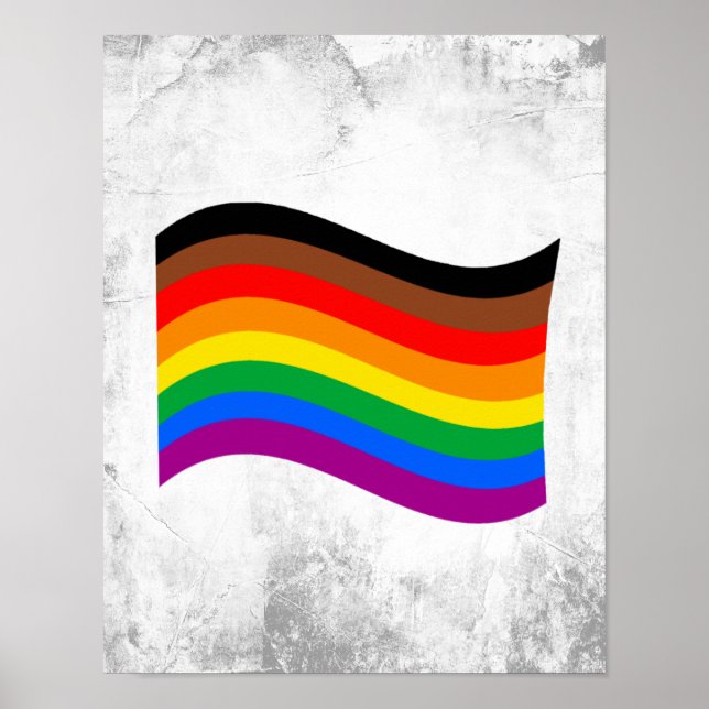 Regnbågsfana för Philly Pride Poster (Framsidan)