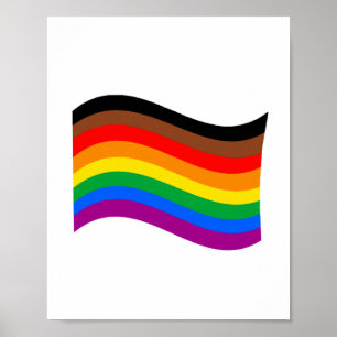 Regnbågsfana för Philly Pride Poster