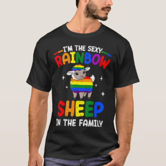 Regnbågsfår I Familj Lgbt Gay Lesbisk Stolthet T Shirt