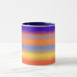 Regnbågsfärg Gradientpenseldragskombination Mugg