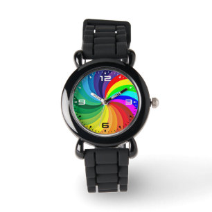 Regnbågsfärgad Mandala-46556 Armbandsur