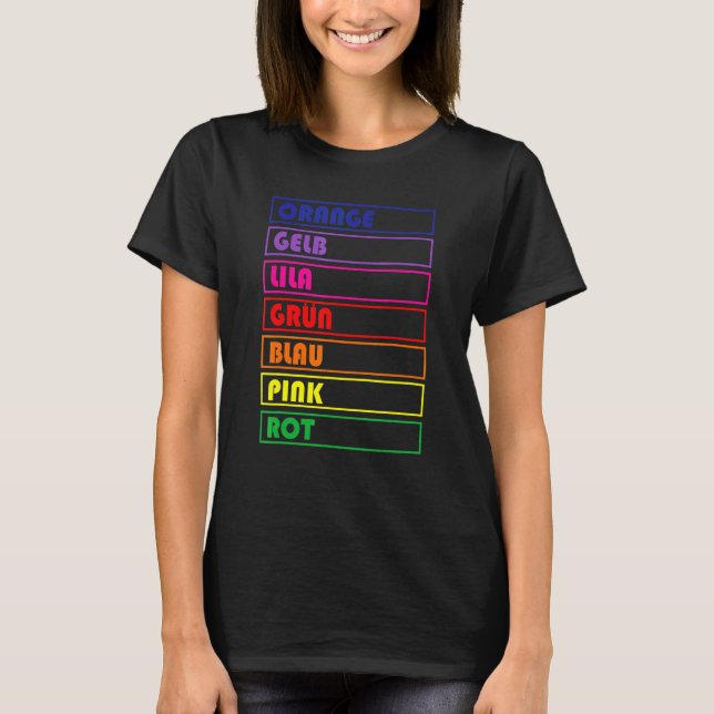 Regnbågsfärgad Optisk Illusionist Trollkarl T Shirt (Framsida)
