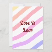 Regnbågsfärgad rand pastel kärlek är kärlek pride