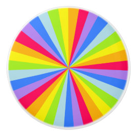 Regnbågsfärgad rand rita / doorknob knopp