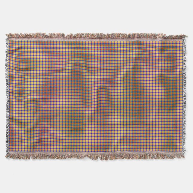 Regnbågsfärger Plaid Tartan Mönster Filt (Framsidan)