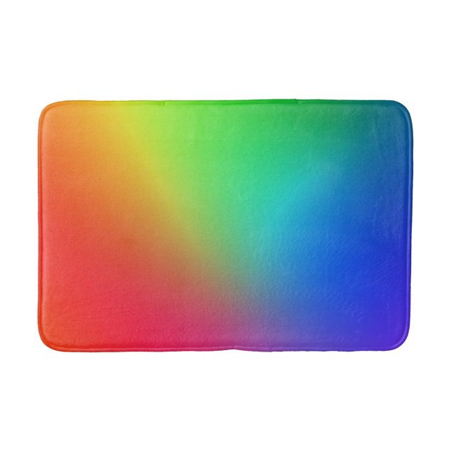 Regnbågsfärggradient Badrumsmatta (Framsidan)