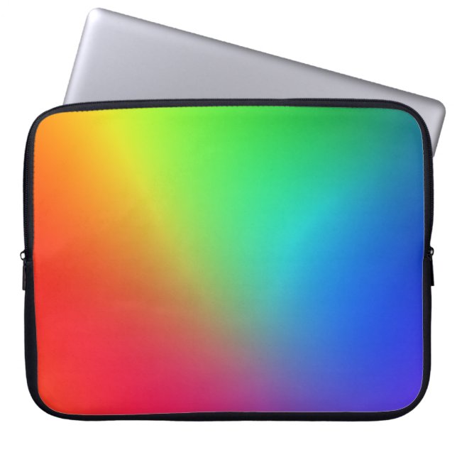 Regnbågsfärggradient Laptop Fodral (Framsidan)