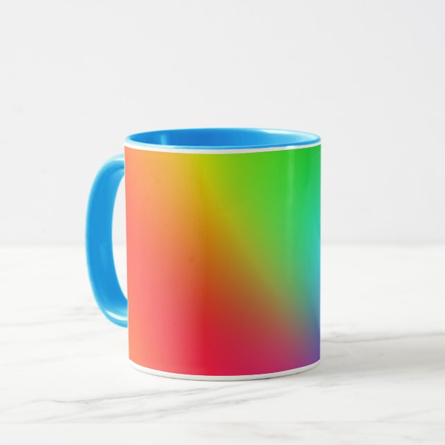 Regnbågsfärggradient Mugg (Framsida vänster)