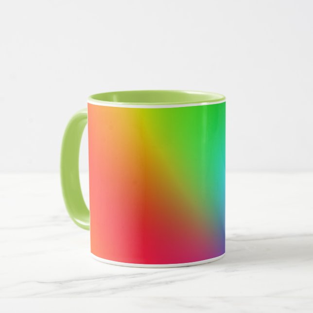 Regnbågsfärggradient Mugg (Framsida vänster)