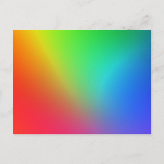 Regnbågsfärggradient Vykort (Framsida)