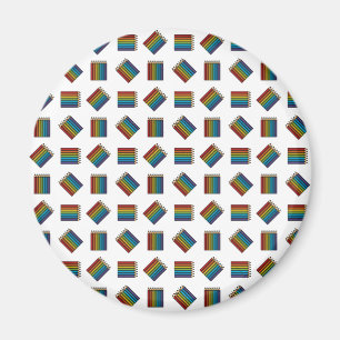 Regnbågsfärgpennor Magnet