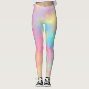Regnbågsfärgplatta, effekt leggings