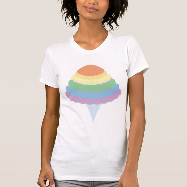 Regnbågsfärska Cotton Candy T Shirt (Framsida)