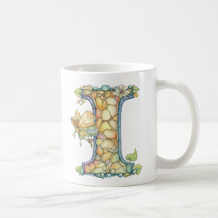 Regnbågsfée Initial 'I' Kaffemugg