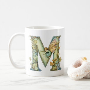 Regnbågsfée Initial 'M' Kaffemugg
