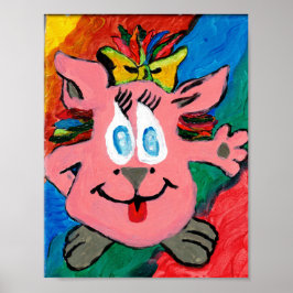 Regnbågsfigur Affischpapper (Semi-Glans Poster