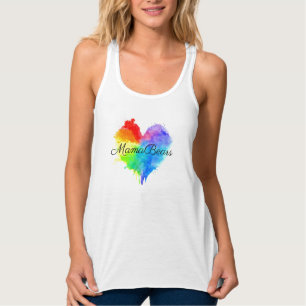 Regnbågsfilter, Tanktop Linne Med Racerback