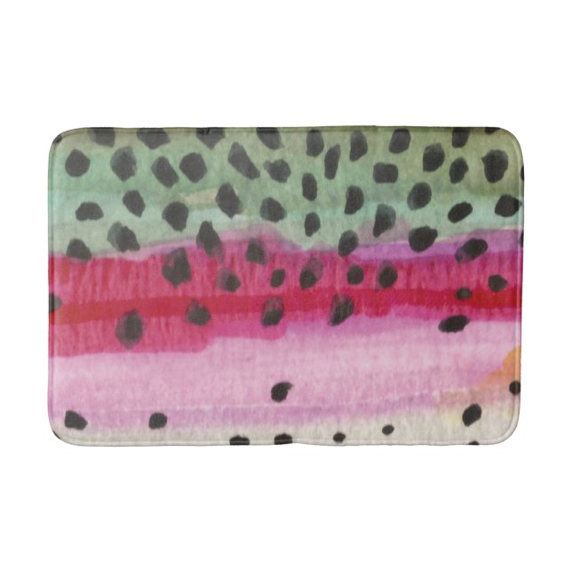 Regnbågsfiskare Badrumsmatta (Framsidan)