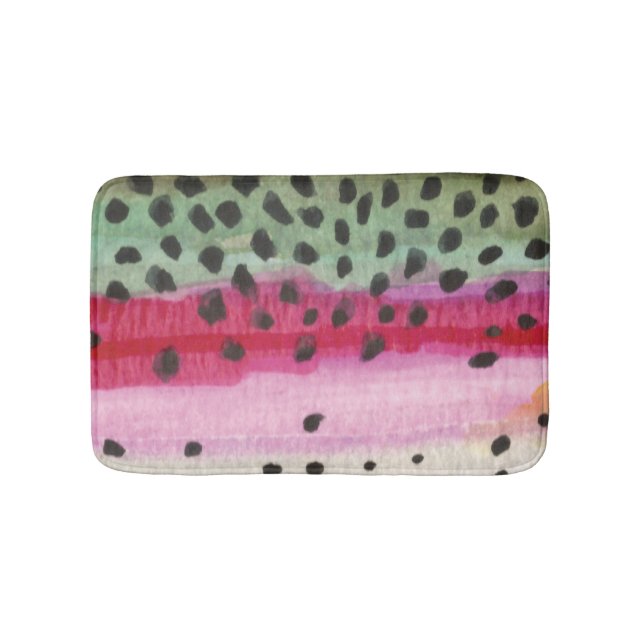 Regnbågsfiskare Badrumsmatta (Framsidan)