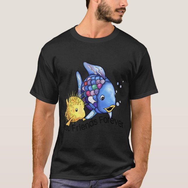 Regnbågsfisken Bästa Vänner För Evigt T Shirt (Framsida)