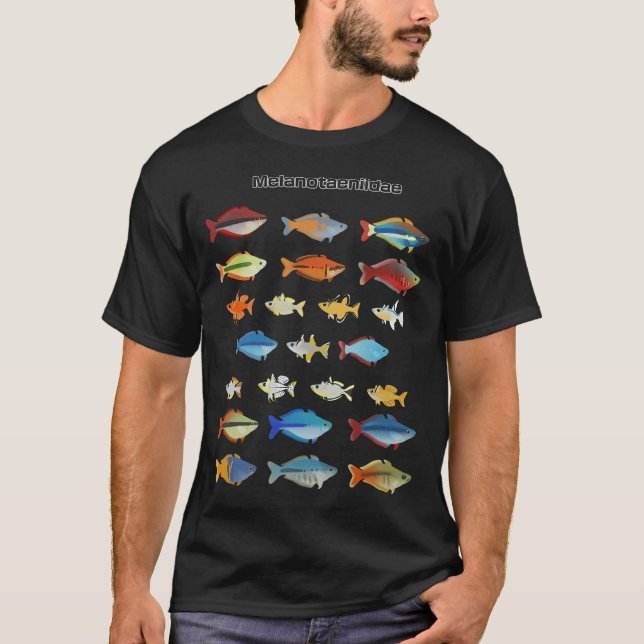 Regnbågsfiskstim T Shirt (Framsida)