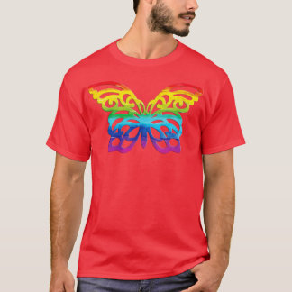 regnbågsfjäril t shirt