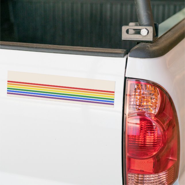 Regnbågsflagga för HBTQ Bildekal (På lastbil)
