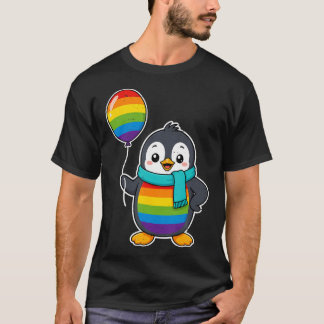 Regnbågsflagga Pingvin Lesbisk Gay Pride Allierad  T Shirt