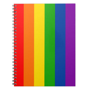 Regnbågsflaggan HBTQ+ Pride, Gay Pride-färger Anteckningsbok