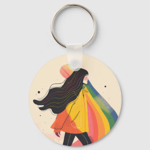 regnbågsflicka, Gay Lesbisk, pride Nyckelring