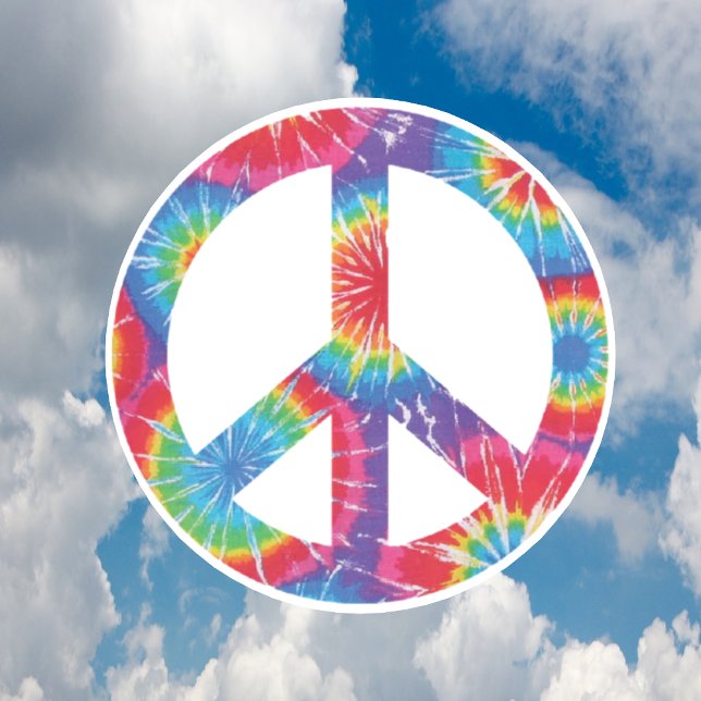 Regnbågsfredstecken Hippie-magnet Magnet (Skapare uppladdad)