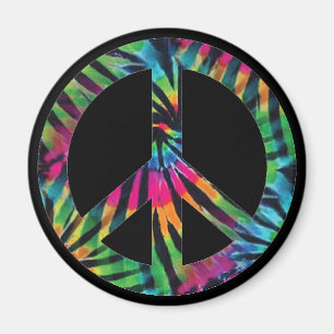 Regnbågsfredstecken Hippie-magnet Magnet