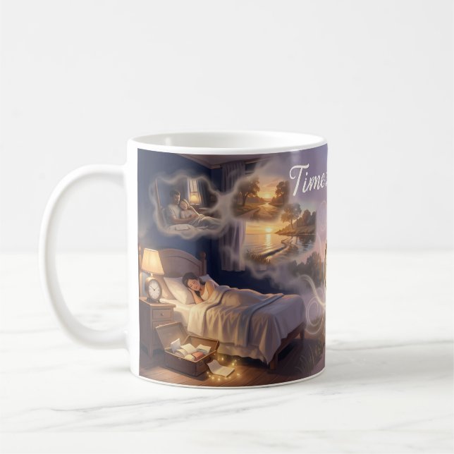Regnbågsfrid och underbar värld Poster Kaffemugg (Vänster)