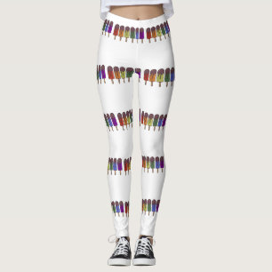 Regnbågsfryst Popp Parade Leggings