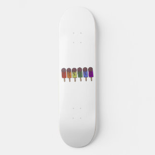 Regnbågsfryst Poppparad Mini Skateboard Bräda 18,5 Cm
