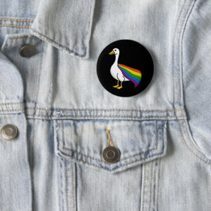 Regnbågsgås HBTQ Pride Gay Transperson HBTQ+ Knapp