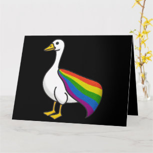Regnbågsgås HBTQ Pride Gay Transperson HBTQ+ Kort