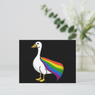 Regnbågsgås HBTQ Pride Gay Transperson HBTQ+ Vykort